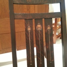 copper inlay chair